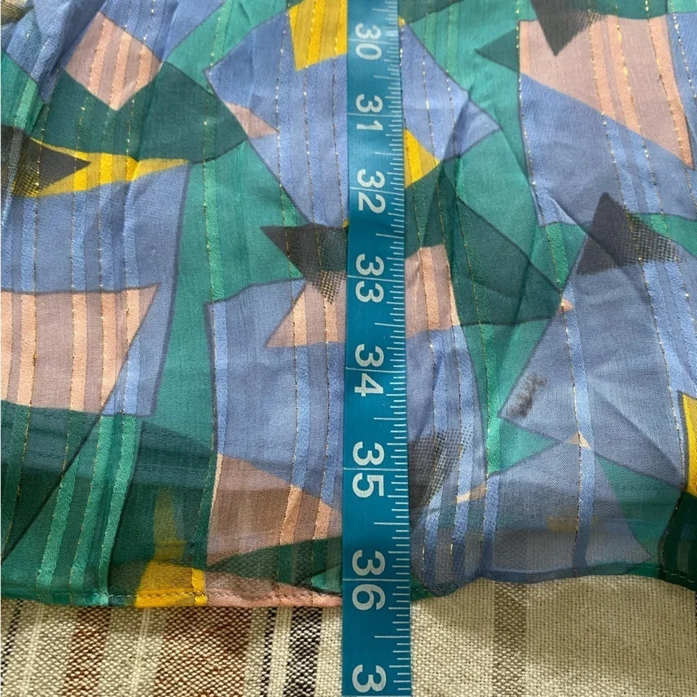 Coach Colorful Bold Geo Yoke Long Sleeve Mini Dress 4